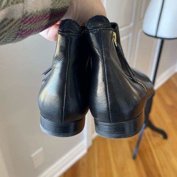 Cole Haan black leather booties in a size 6 side zipper - Picture 11 of 16